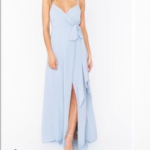 Show Me Your Mumu, Liz dress, blue chiffon, size small.